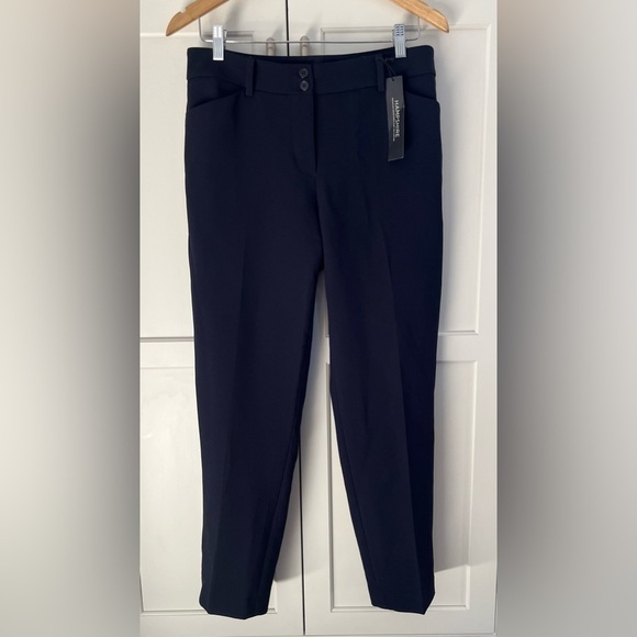 TALBOTS HAMPSHIRE ANKLE PANT Sz. 8 Dark Blue NWT - Picture 1 of 5